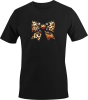 Halloween - Schleife mit Leopardmuster